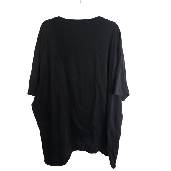 Polo Ralph Lauren Mens T-Shirt Big Pony Logo Size 4XB Black Paint Spellout Tee - Picture 7 of 7